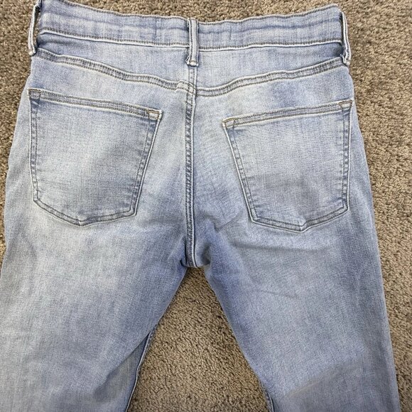 Old Navy Men's Slim Fit Straight Leg Light Blue Stretch Comfort Jeans - Picture 10 of 10